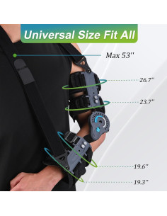 Soporte de Codo Articulado Komzer Ajustable Post OP para Brazo Derecho 2