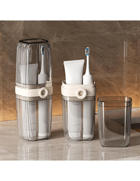 Estuche de Viaje para Cepillos de Dientes FQDGTFA 20x6.5cm