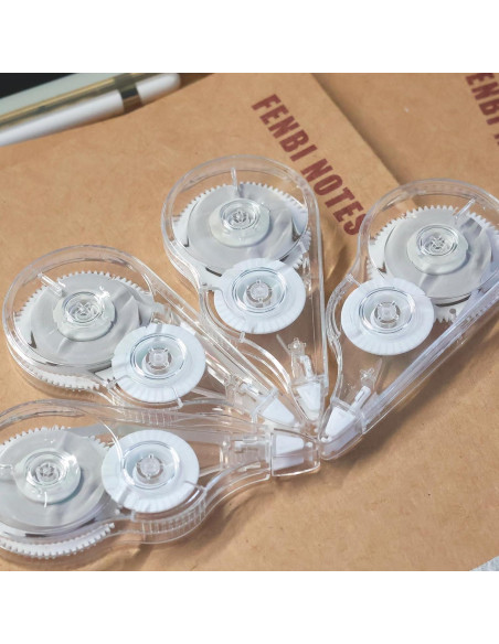 16 Cintas Correctoras Transparentes Tramboo 12m para Oficina