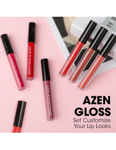 Set de 6 Brillos Labiales AZEN Hidratantes y Brillantes 2