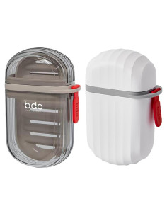 Estuches de Jabón Portátil FQDGTFA - 2 Piezas a Prueba de Fugas