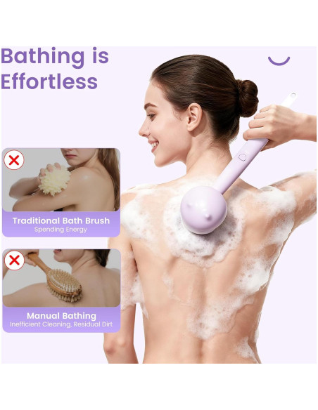 Cepillo de Espalda Eléctrico Oh,XIYU XY0 Impermeable 2200mAh