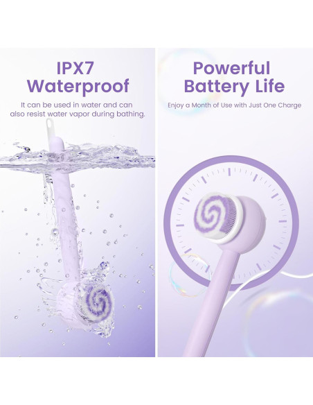 Cepillo de Espalda Eléctrico Oh,XIYU XY0 Impermeable 2200mAh