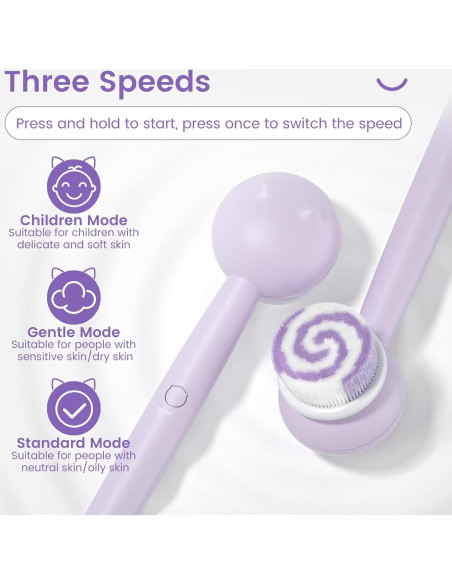 Cepillo de Espalda Eléctrico Oh,XIYU XY0 Impermeable 2200mAh