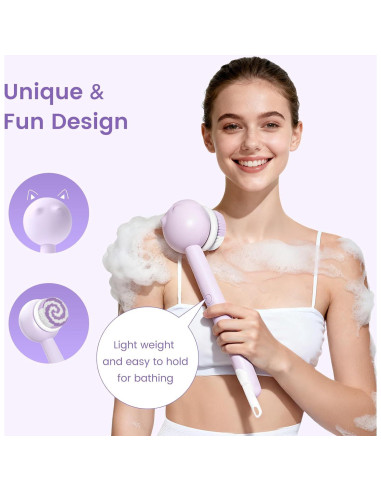 Cepillo de Espalda Eléctrico Oh,XIYU XY0 Impermeable 2200mAh