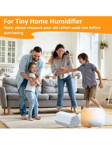 60 Filtros de Algodón MAQIHAN para Humidificador Stick 10.16 cm