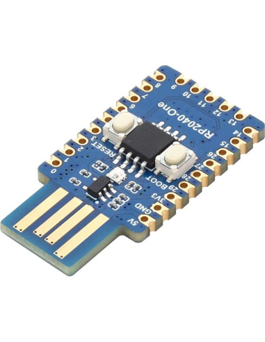 Placa de Desarrollo Waveshare RP2040-One 4MB Flash USB-A