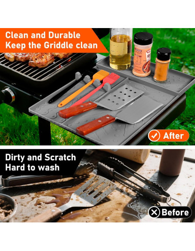 Alfombrilla de Silicona Anehues para Parrilla Blackstone 40.96x29.46cm