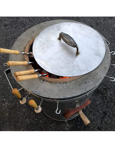 Set de 12 Pinchos de Kebab Antallcky 56 cm Acero Inoxidable