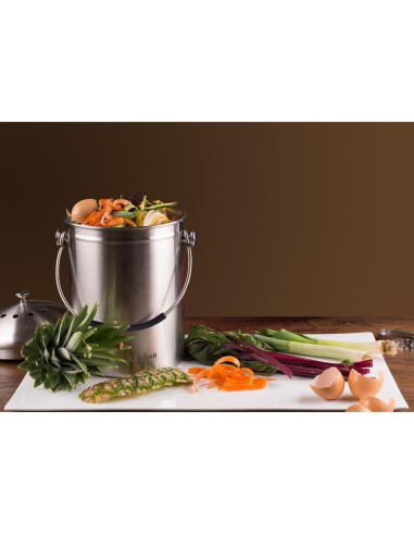 Contenedor de Compost Abakoo 4.9L Acero Inoxidable 304