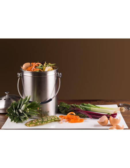 Contenedor de Compost Abakoo 4.9L Acero Inoxidable 304