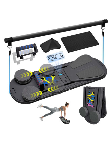 Tabla de Reformer de Pilates TAXRATINER 6 en 1 Plegable 98x30.5cm