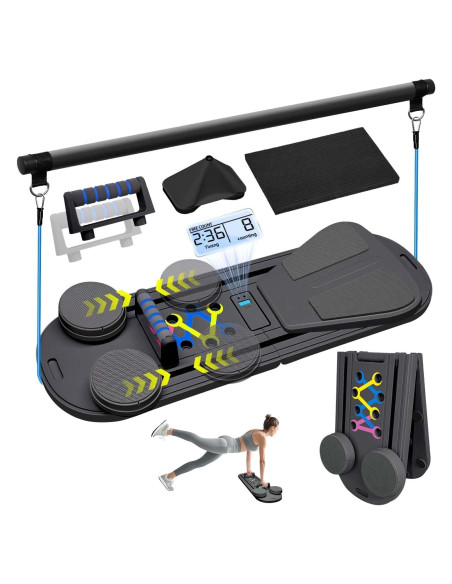 Tabla de Reformer de Pilates TAXRATINER 6 en 1 Plegable 98x30.5cm