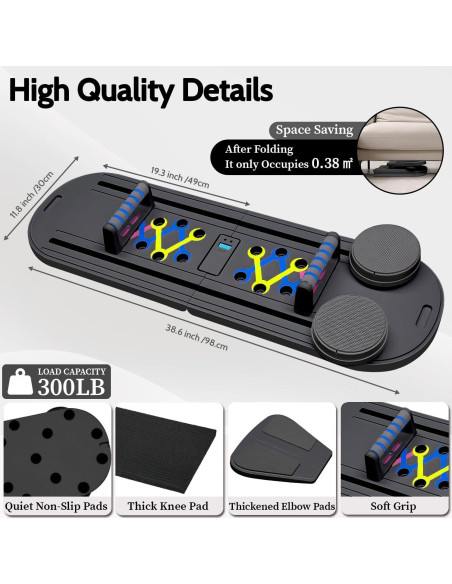 Tabla de Reformer de Pilates TAXRATINER 6 en 1 Plegable 98x30.5cm