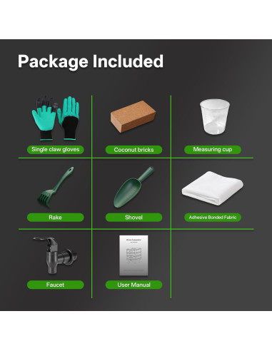 Compostador de Lombrices TOP XIAN 85L 5 Capas Verde