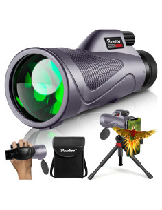 Monocular Pankoo 12x60 Alta Potencia con Adaptador y Trípode
