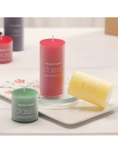 Paquete de 8 Velas Aromáticas de Pilar OUKEYI 5.08x7.62 cm