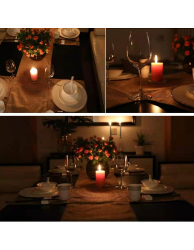 Paquete de 8 Velas Aromáticas de Pilar OUKEYI 5.08x7.62 cm