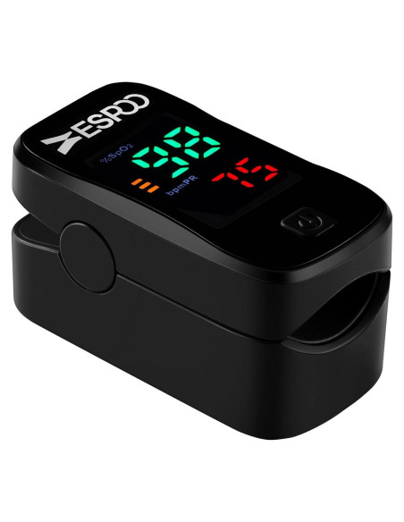 Oxímetro de Pulso ESPOO con Pantalla LED y 2 Pilas AAA