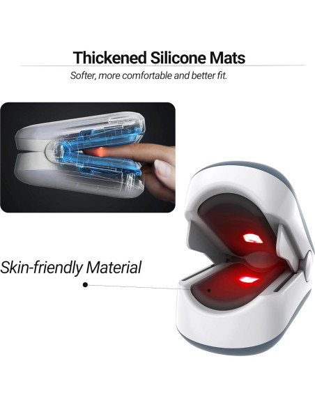 Oxímetro de Pulso ESPOO con Pantalla LED y 2 Pilas AAA