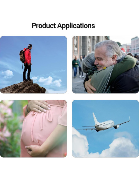 Oxímetro de Pulso ESPOO con Pantalla LED y 2 Pilas AAA