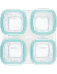 Contenedores de Almacenamiento OXO Tot Vidrio 4 oz Verde Azulado 2