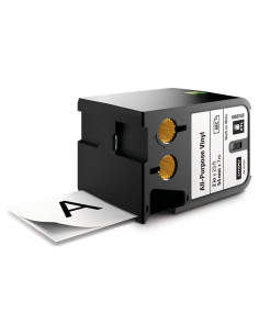 Etiquetas de Vinilo DYMO 2" Negro sobre Blanco 1 Rollo