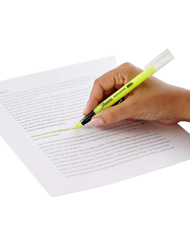Marcador Resaltador Amarillo Sharpie Clear View 12 Unidades