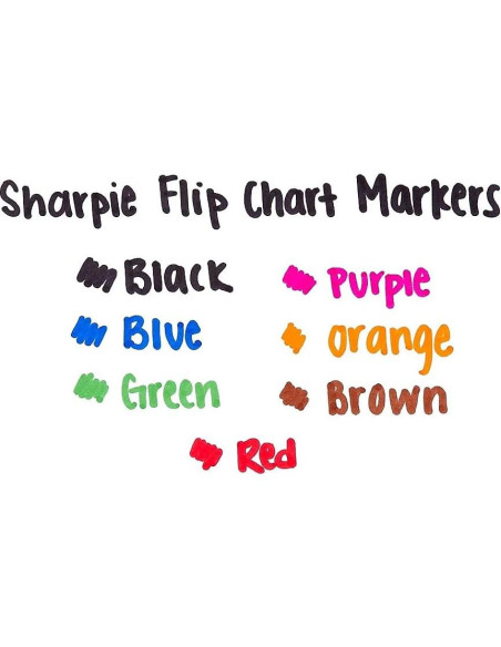 Marcador de Pizarra Flip Chart Sharpie 22480PP, 8 Colores
