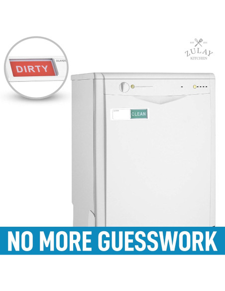Imán de Lavavajillas Limpio Sucio Zulay Kitchen - Acrílico Blanco