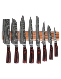 Juego de Cuchillos de Chef 8 Piezas HouseWish - Acero Inoxidable