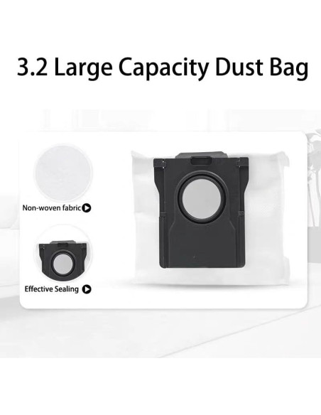 Paquete de 5 bolsas de polvo Wejojefo para aspiradoras Dreame