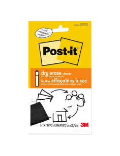 Hojas de Borrado en Seco Post-it 17.8x28.7 cm 3 Hojas