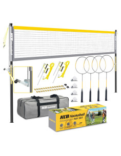 Conjunto de Bádminton Haokelball JI0103H-A08 4 Raquetas y Red