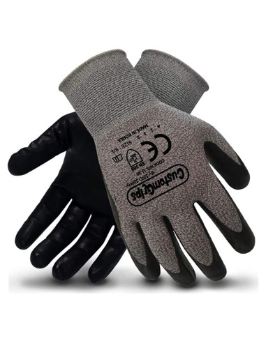 Guantes de Trabajo CustomGrips U30 Nivel 4 Nitrilo 12 Pares