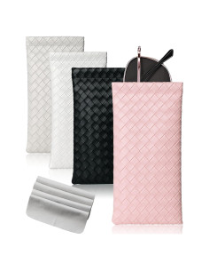 Estuche para Gafas 4 Pcs Marca Desconocida Cuero Suave