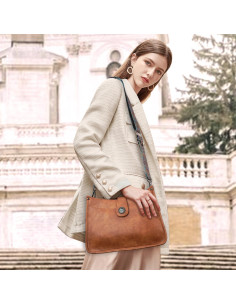 Bolso Hobo de Cuero Vegano APHISON para Mujeres 32.5x24cm 2