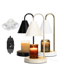 Calentador de Velas Eléctrico Aimoptg 50W Regulable Café con Leche