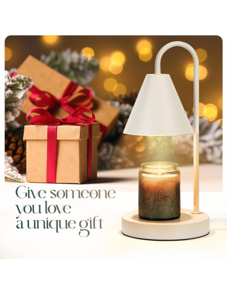 Calentador de Velas Eléctrico Aimoptg 50W Regulable Café con Leche