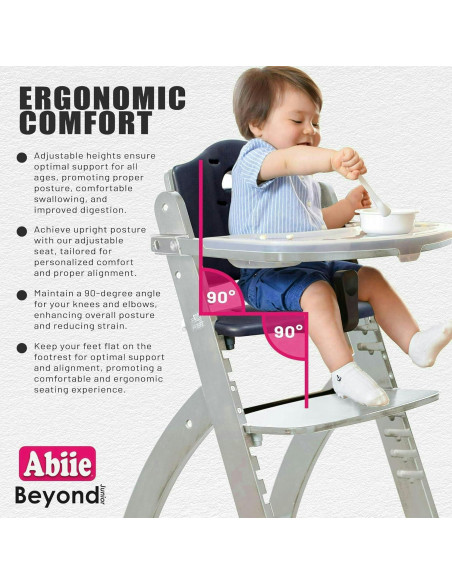 Silla Alta de Madera Abiie Beyond Junior Ajustable 113 Kg