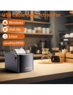 Impresora Térmica de Recibos Rongta RP331 80mm 250mm/s 2