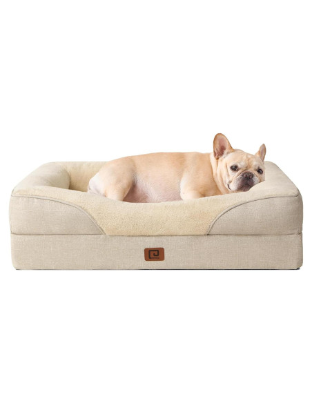 Cama Ortopédica para Perros EHEYCIGA 76x50 cm Beige