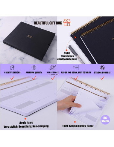 Planificador Semanal ZERONE CENTRE A4 - 54 Hojas Organizador