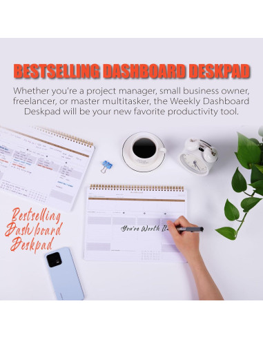 Planificador Semanal ZERONE CENTRE A4 - 54 Hojas Organizador