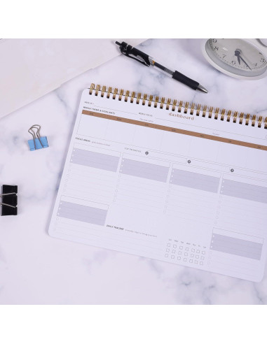 Planificador Semanal ZERONE CENTRE A4 - 54 Hojas Organizador