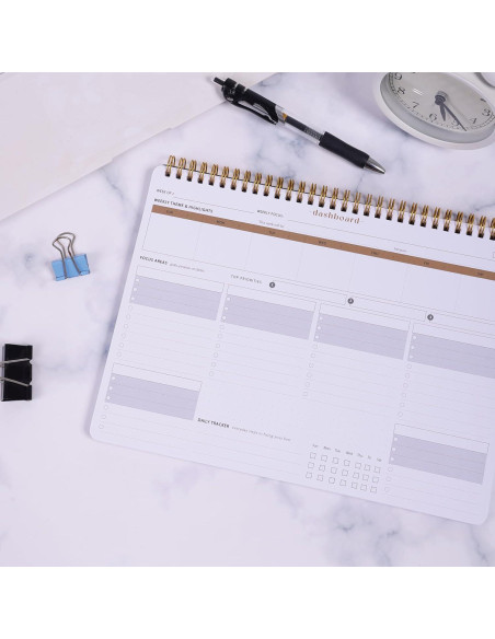 Planificador Semanal ZERONE CENTRE A4 - 54 Hojas Organizador