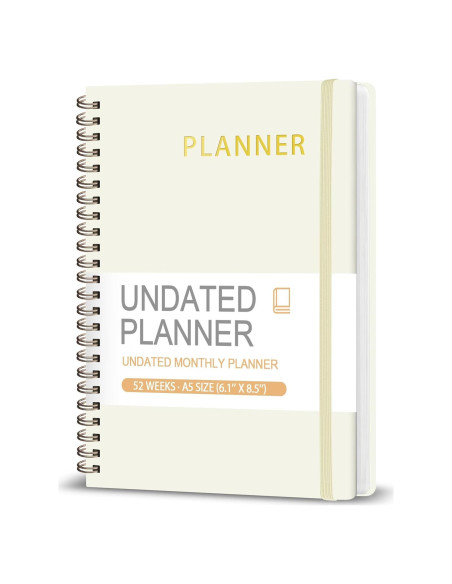 Planificador Semanal Sin Fecha VALOME A5 52 Semanas Verde