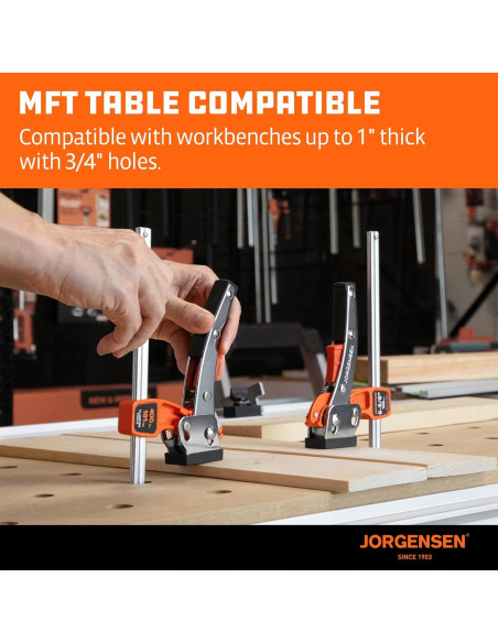 Abrazadera de Mesa Jorgensen 16.8 cm con Traba Rápida 181.4 kg