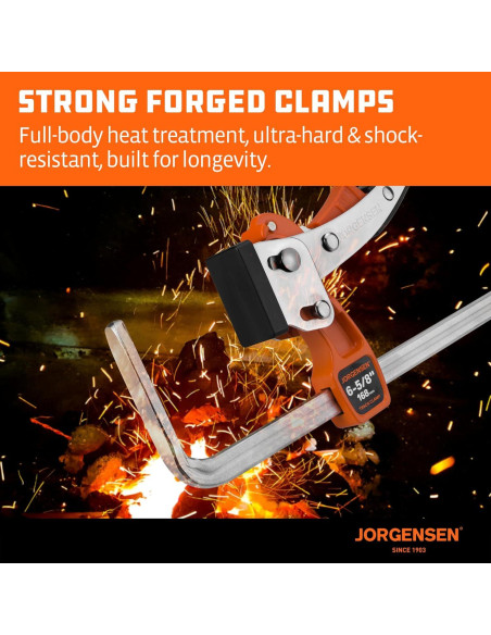 Abrazadera de Mesa Jorgensen 16.8 cm con Traba Rápida 181.4 kg