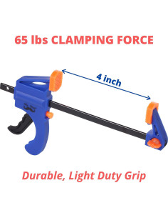 Abrazaderas de Carpintería Mr. Pen 10.16 cm Paquete de 2 Azul 2